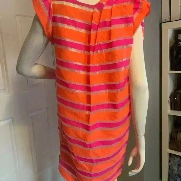 Marc by Marc Jacobs Red Snapper Multi Damisi Color Block Shift Dress Size Small - Picture 11 of 13